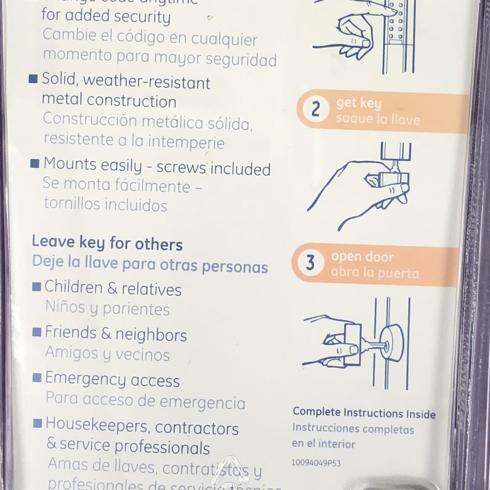 Key Safe Original User Guide Access Point Keysafe -1 Key Keysafe - Homewatch Security Services