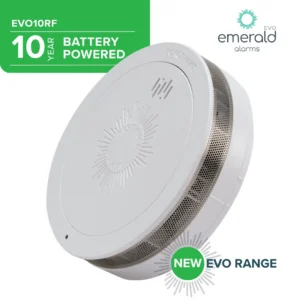 Emerald EVO Smoke Alarm Radio Frequency 10 Year Battery Powered  EVO10RF